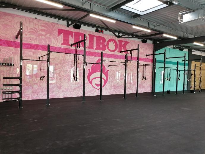 Rack collectif mural - CrossFit Tribok